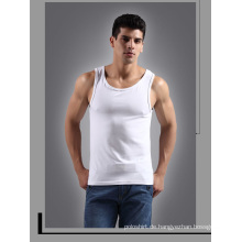 Neue organische Baumwolle Großhandel Plain White Tank Top